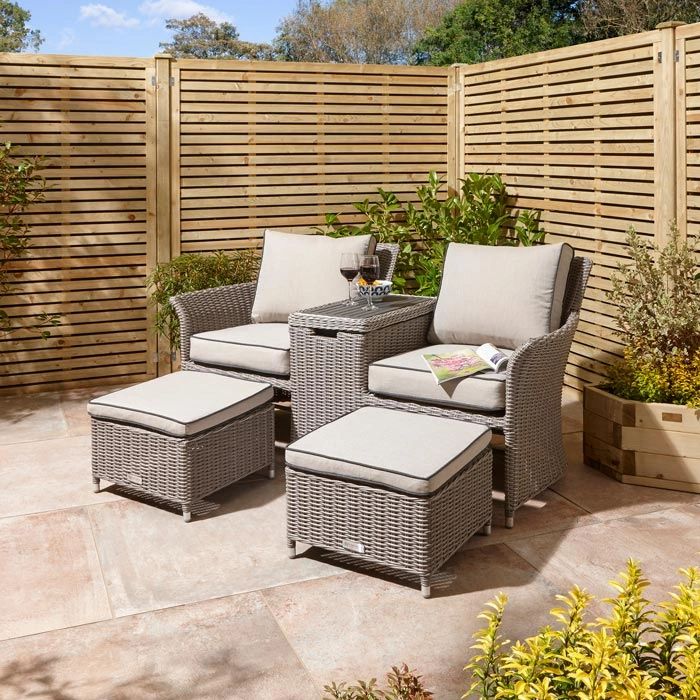Midland Garden Furniture Hanover Companion Seat NATURAL STONE
